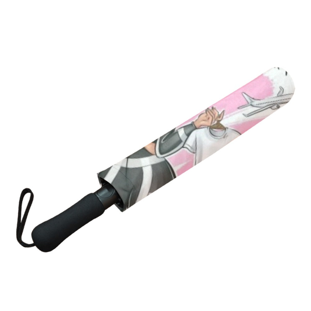 Custom Design Semi-Automatic Foldable Umbrella (Model U05)