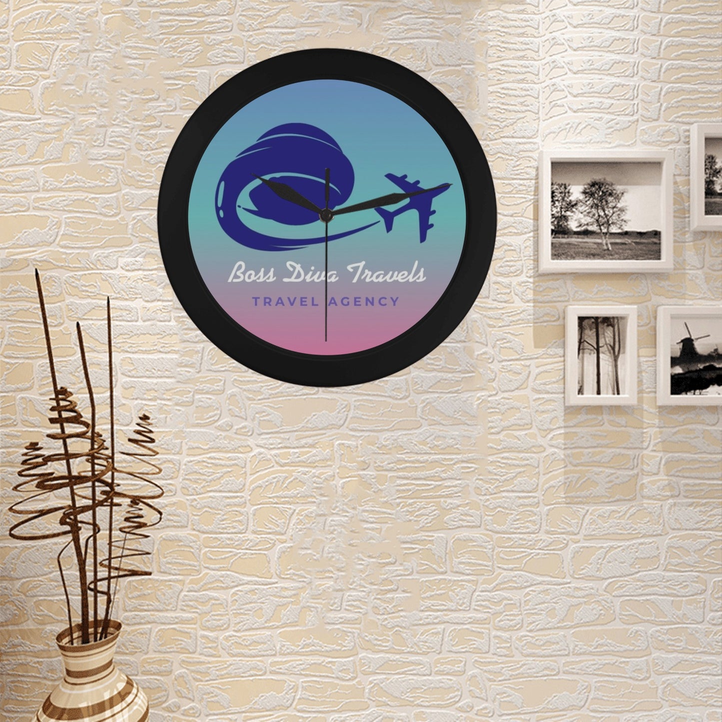 Personalized Clock Circular Plastic Wall clock