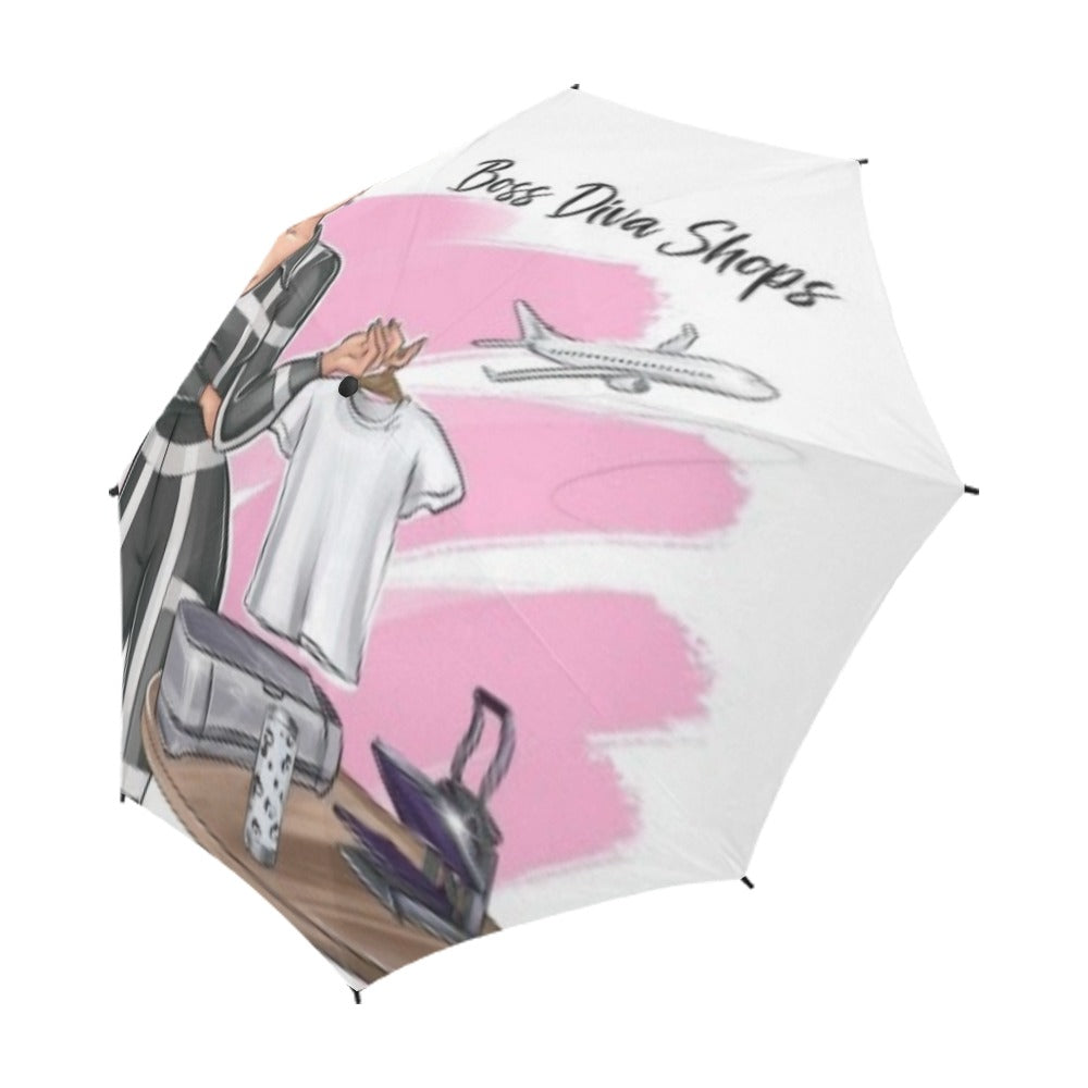 Custom Design Semi-Automatic Foldable Umbrella (Model U05)